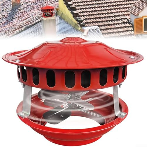 Extractor de humo de 100 W, extractor de humo, para chimenea, estufa de leña y caldera, con funcionamiento silencioso y construcción de metal