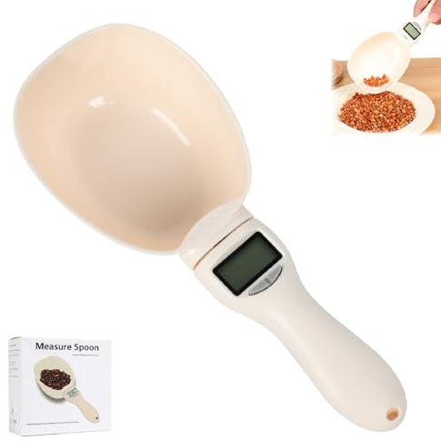 Digital Measuring Spoon Scale, 800g / 0.1g High Precision Electric Measuring Spoon with Led Display, Upgraded Multi-Functional Digital Food Scale, Removable Handle for Kitchen Gadgets and Daily Meals