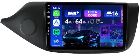 MSD Incorporado Dab+ 9 Pulgada Autoradio para Kia CEE'd CEED JD (2012-2018) | Android 15 GPS Navi |4G+64G | CarPlay Android Auto Dual-Band WiFi Volante DSP | Cámara Mic | 2 DIN Octa-Core