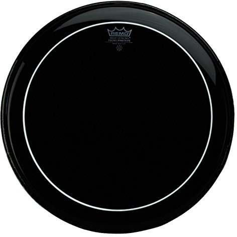 Remo Schlagzeugfell Pinstripe Ebony Bassdrum - 24 - ES-1624-PS