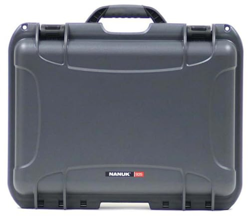 NANUK Large Series 925 Lightweight NK-7 Resin Waterproof Protective Case with Foam, Graphite