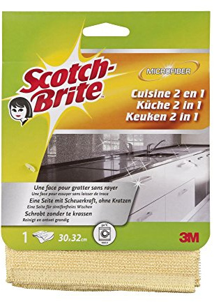 Scotch - Brite - bayeta de microfibra 2 en 1, 35 x 36 cm