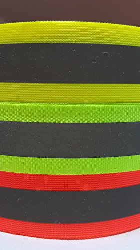 5m Reflektierendes Band / Reflektorband 20mm breit - orange - zum Aufnaehen