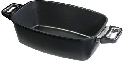 Original Gundel GUSS BRÄTER INDUKTION, 33 x 21 x 11,5 cm, Titan-Keramik-Oberfläche, backofenfeste Griffe
