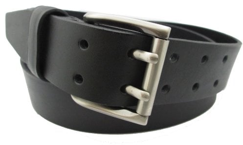 Handmade in Spain Herren leder Gürtel Vollrindleder - Doppeldorn - 38mm