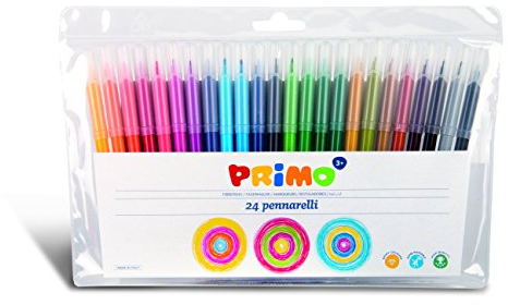 Flamastry Primo 24 kolory: plastikowy blister