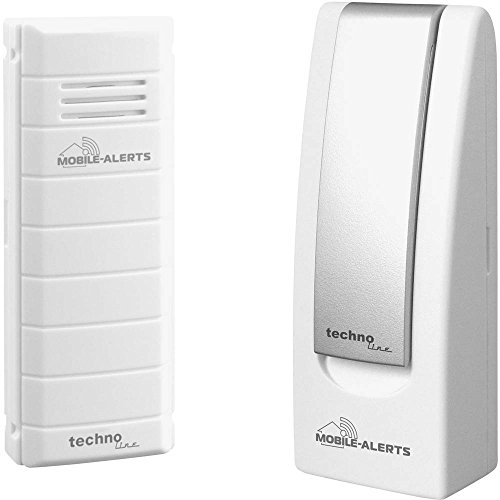 Mobile Alerts MA 10001 Starter Set Hausüberwachungssystem,2-teilig, inklusive Gateway und Temperatursender MA 10100 (mit Alexa kompatibel) zur Temperaturüberwachung, 4x2,5x10,3cm