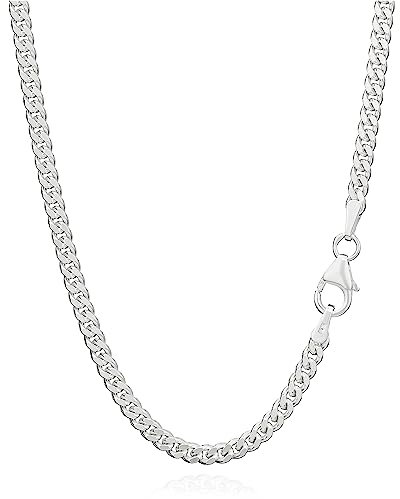 NKlaus Cadena de plata de ley 925 CADENA PANZER 55cm cadena de rey 2,70mm de ancho 10,8g 1824