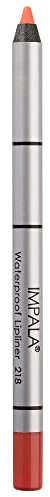 IMPALA | Wasserdichter cremiger Lippenkonturenstift Koralle 218 | Permanent-Lippenkonturenstift | Wasserfester Lippenstift | Lang anhaltender Lippenkonturenstift | Volumeneffekt