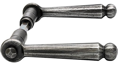 Drückerpaar SIEGFRIED, Ansatz 18 mm, Stahl schwarz passiviert, lackiert