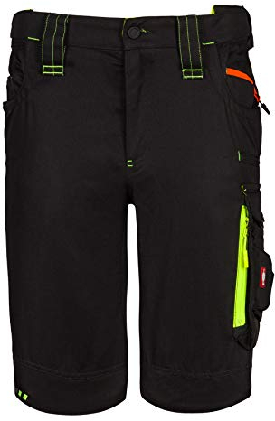 Engelbert Strauss 65513 SHORTS e.s.motion 2020 - sportlich Arbeitshose, schwarz/gelb, 56