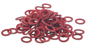 Joint fibre rouge eau chaude/eau froide 12x17 (3/8) (lot de 100) NOYON & THIEBAULT