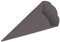 Ursus 9840082 - Schultüten 3D uni, dunkelgrau, Rohlinge aus 3D Colorwellpappe 260 g/qm, 6 eckig, 5 Stück, Höhe ca. 68 cm, Durchmesser ca. 20 cm, zum Basteln einer individuellen Schultüte