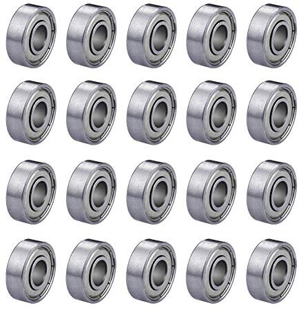 S SIENOC 20 x 608zz Kugellager Miniatur Rillenkugellager 8 x 22 x 7mm Bearing Stahl Speed (608zz, 20)