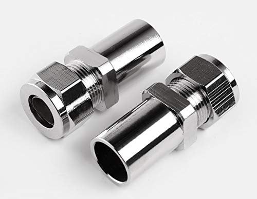 Manissa 15mm to 8mm Radiator & Towel Rail Valve Pipe Reducer (Pair) 1/2 Reducer Compression Fit