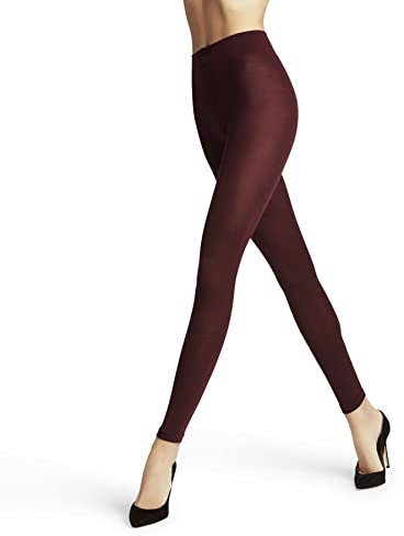 FALKE Softmerino W Le laine coton unis 1 paire, Leggings Femme, Rouge Barolo 8596, 42-44