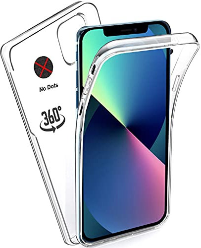 KP TECHNOLOGY iPhone 13 Case - (360 Front + Back Protection) Full Complete Protection For iPhone 13 6.1 Gel Case (CLEAR)
