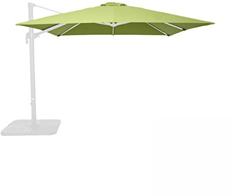 Oviala Toile pour Parasol déporté 3x3m Vert- Malaga, Brescia et Palma