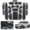 GAFAT Antirutsch- & Getrnkehalter Set fr Volvo XC40 / C40 Recharge 2018-2024 Inkl. Mittelkonsole, Aufbewahrungsbox, Trnaht Matten (Wei)
