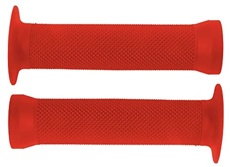 cyclingcolors Fahrradgriffe Fahrrad Griffe 130mm Lenkergriffe Grips Lenker Griff Handgriffe BMX Freestyle Dirt, rot