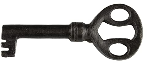 Stahl-Hohlfass-Skelettschlüssel für Schranktüren, Kommoden, Großvater-Uhren | Antik, Vintage, alte Möbelbeschläge | KY-15