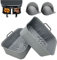 Rollay Large Silicone Air Fryer Liners for Ninja Dual Air fryer AF400UK, AF451UK & AF300UK with Silicone Mitts, Reusable Air Fryer Silicone Liner & Accessories for Vortex/Salter/Tower (4PCS Set)