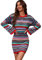 HEYPORK Damen Herbst Winter Warm Bequem Pullover Casual Mode Strickjacke Strickpullover Frauen Herbst/Winter Langes Strickkleid Crochet Rainbow Strickkleid(Grün, XL)