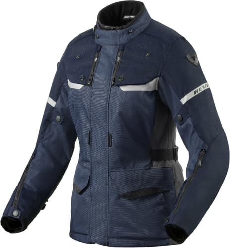 Revit Outback 4 H2O Damen Motorrad Textiljacke, dunkelblau, 44