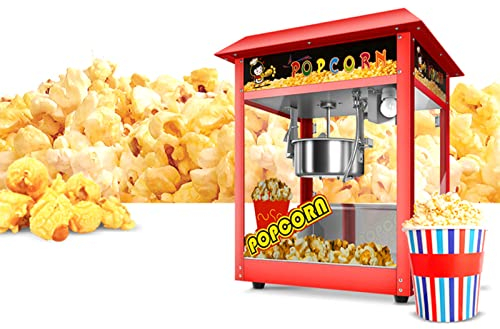 Máquina de Palomitas de maíz, máquina de Palomitas de maíz casera de Aire Caliente de 1400 W, con Tapa extraíble y Taza medidora, sin Grasa y Saludable para Fiestas navideñas y noc