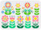 FINGERINSPIRE Flower Border Stencil 21x29.7cm Wiederverwendbare Blumenmuster Wandschablone DIY Frühling Blumenmalerei Schablone Abstrakte Volksblumen Schablone für Malerei auf Holz, Papier und Möbel