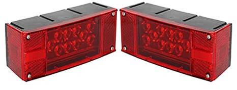 UTOYA Placa Trasera Luz de Freno 1 Juego De Luces Traseras - Para Remolque De 12V