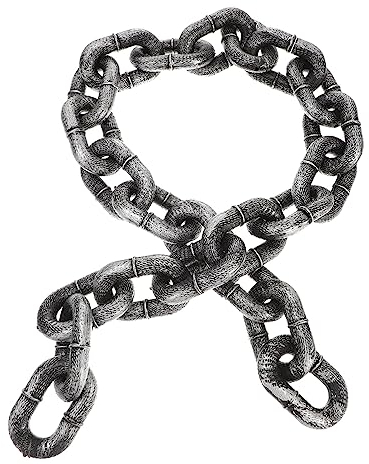 SAFIGLE Halloween Deko Kette Aus Kunststoff Fake-Kette Für Halloween-Party-Dekoration Realistische Und Robuste Deko Für Kostüme Und Grusel-atmosphäre Und Feiern