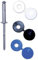 Assortiment de rivet et cache rivet pour plaque d'immatriculation 30 pièces