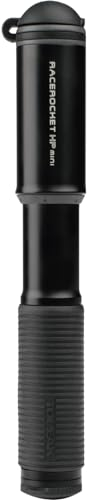 Topeak Race Rocket HP Mini Luftpumpe 11 bar aus Zylinder und Gummi in der Farbe Schwarz, Gewicht: 77 g Maße: 16x2,7x2,4 cm, 15700089