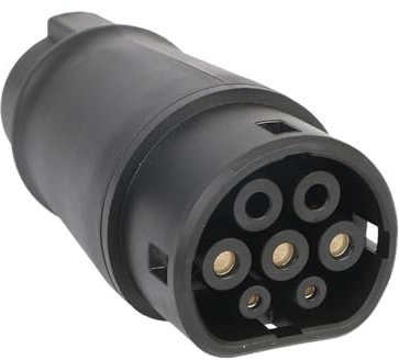 EV-Ladegerät-Anschluss, SAE J1772 auf IEC 62196-Adapter, 5/7-poliger Typ 1 auf Adapter, kompatibel mit Tesla EVSE Typ 1 auf Typ 2