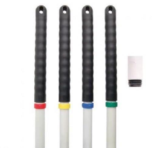 Clippex MOP/Broom Handle & 4 Colour Coded Clips & T1 Screw Thread 125cm 103141