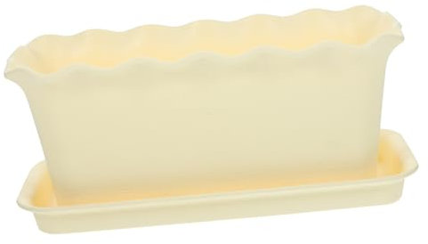 BESPORTBLE Jardinière À Pot De Fleurs Rectangulaire en Plastique pour Rebord De Fenêtre Facile À Utilisation Intérieure/extérieure