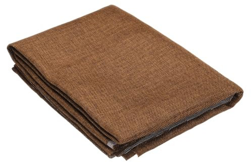 sourcing map Brown Speaker Mesh Grill Cloth (not cane webbing) Stereo Box Fabric Dustproof Cloth Mesh 100cm x 150cm 39 inches x 59 inches