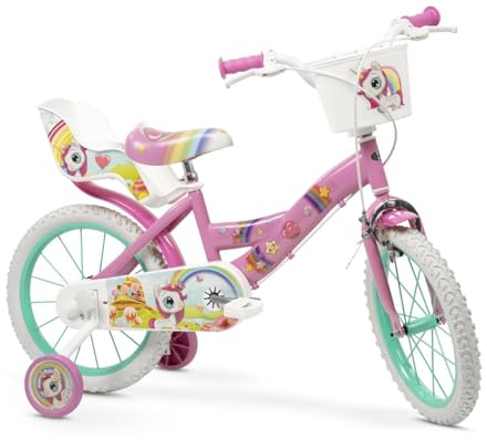 TOIMSA Einhorn-Fahrrad, 40,6 cm (16 Zoll), 5/8 Jahre