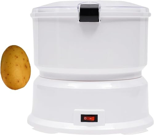XINRISHENG 85W Electric Potato Peeler, Vegetable Peelers for Kitchen, 2 in 1 Automatic Potato Peeling Machine for Commercial