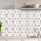 AREDE 32 Pz Adesivi per Piastrelle Bagno e Cucina 15 x 15 cm Autoadesivo Decorazione Adesivo murale in PVC Impermeabile Adesivi Parete mattonelle mosaico stile / T1026