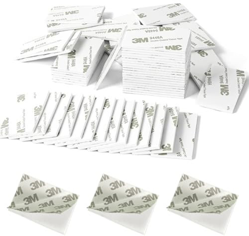 JEYORZY 40 Pezzi Pad Biadesivo Extra Forte, Pads Nastro Biadesivo Schiuma,per oggetti, in Schiuma PE, fissaggio oggetti, quadri, applicazioni permanenti - 25 mm x 50 mmx 2mm