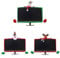 Vlies-Abdeckung für 19 ~ 27 Computer-Monitor, Weihnachtsmann-Thema (Weihnachtsmann)