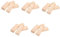 ULTECHNOVO 5 Sätze Dübel Wandschutz Türkeil Keil Türstopper Anti-kollisions-türschutz Türstopper Holzkeile Türversorgung Dreieckiger Keil Türkeilstopper Hölzern Beige 4 Stück * 5