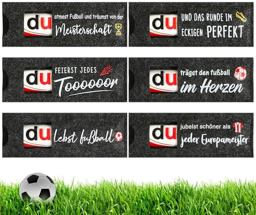 BOFUNX 6pcs Fußball Fan Geschenke für Schokolade Verpackung Geschenk Verpackung Geburtstag Fussball Geschenk Team Geschenk