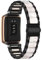 Bracelet en Acier Inoxydable en Résine pour OPPO Watch Free Bracelet de Montre avec Métal Fermoir Réglable Sangle de Rechange pour Femme Homme Compatible avec OPPO Watch Free (Acier inoxydable,5)