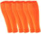 Geebuzz 3 Pairs Football Sock Sleeves, Pre-cut Football Sleeves compatible with grip socks, Shin Guards Sleeves for Football, Basketball, Rugby (Orange, Medium)
