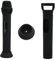 Silicone Protective Case Bracket Non-Slip Cover Mic Sleeve for JBL Wireless Microphones with Detachable Stand Base, Precise Cutouts for Charging Port & Buttons Easy Desktop Storage (Black)