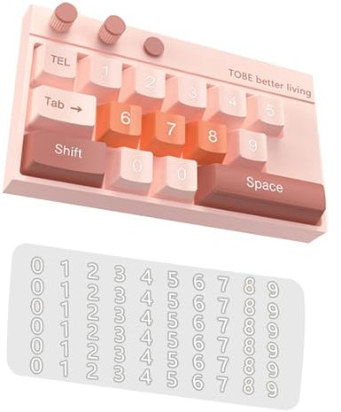 Lonrtesw 1 Ensemble de Plaque D'Immatriculation de Stationnement Temporaire en Forme de Plaque D'Immatriculation de Téléphone Mobile Cachée ABS Rose