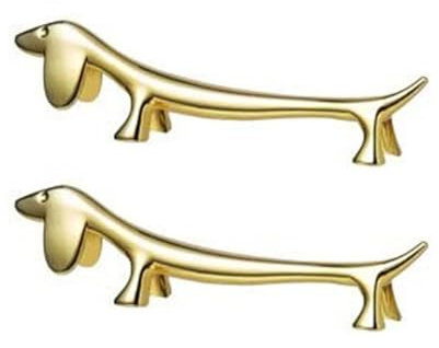 Rdxanc Pack of 2 Dachshund Chopstick Rests Portable Dog shaped Chopstick Rest Holder Decorative Chopstick Display Stand Rack